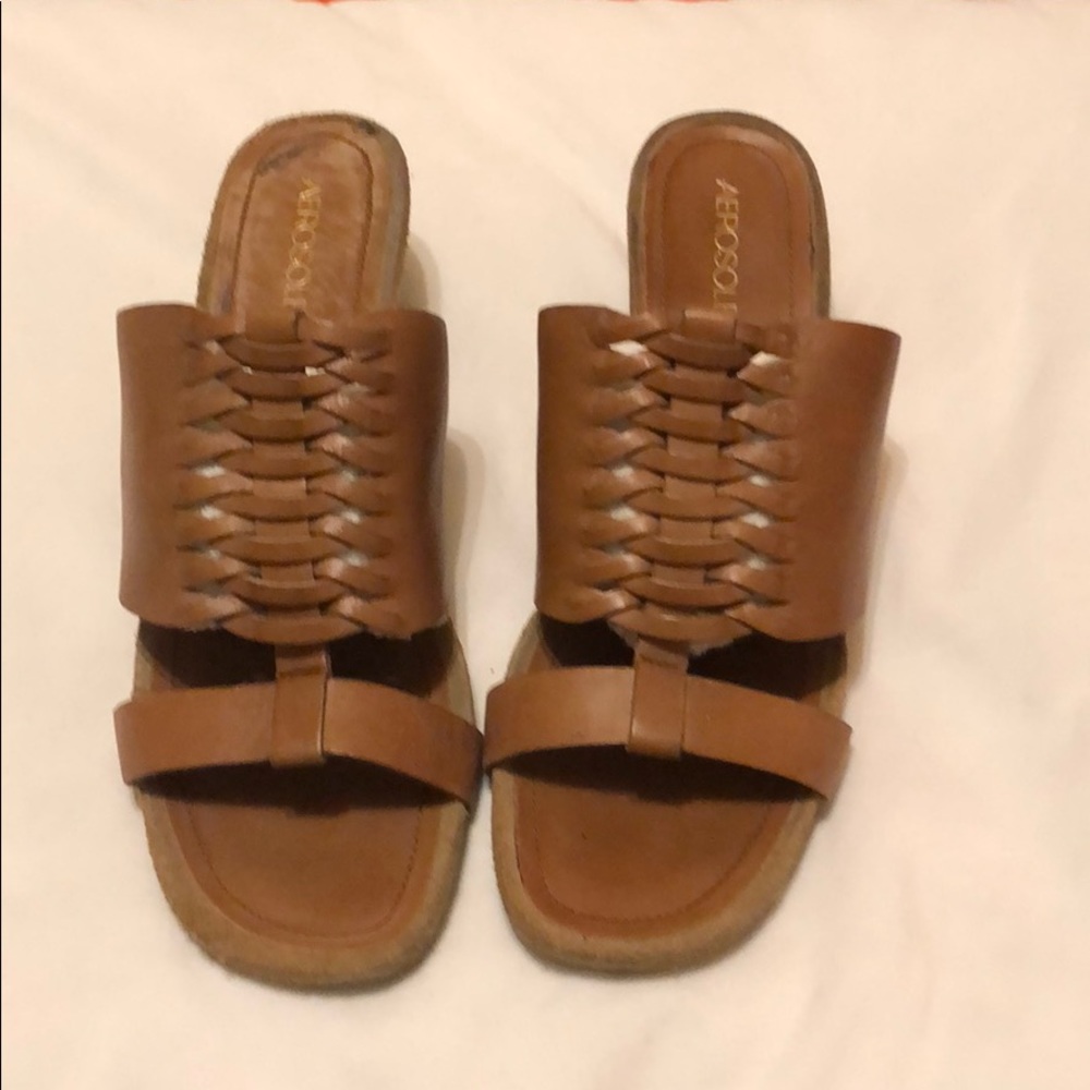 Tan sandals
